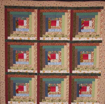  Cabins on The Log Cabin Quilt